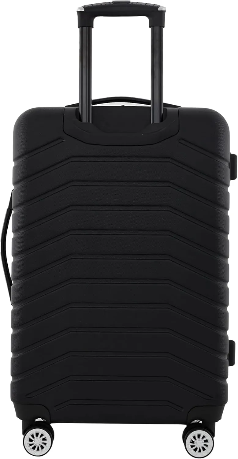 Wrangler Tahoe 3 Piece Spinner Luggage Set, Black, 7143 Cubic inches