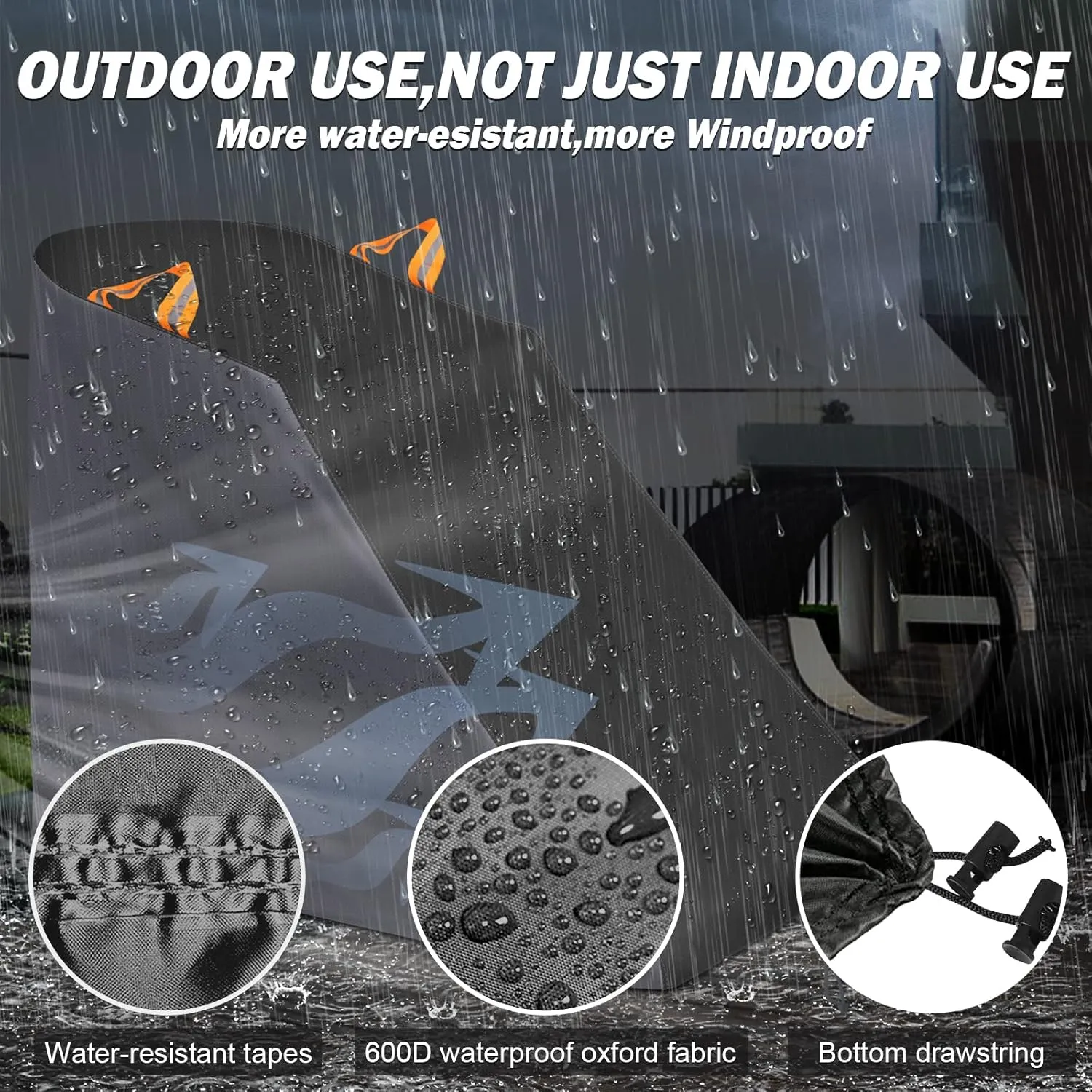 XYZCTEM Treadmill Cover Waterproof Dustproof Running Machine Cover Exercise Workout Equipment Protective with Windproof Drawstring and Air Vents for Home Gym Indoor Outdoor