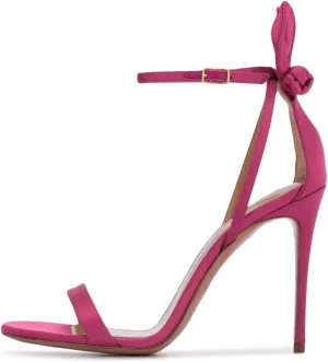 YDN Women Cute Bows Open Toe High Heels Sandals Stiletto Cutout Ankle Strap Evening Party Shoes