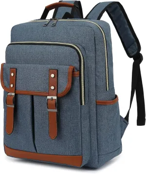 YGR Laptop Backpack for Women, Female, College, Travel, Business, Outdoor Sports, Office, Work in Blue