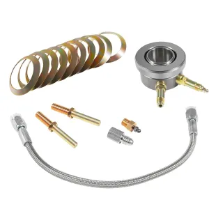 YMT Replace for 82876 T-5 Stock Clutch Hydraulic Throwout Bearing & Hose Kit Fits for GM-Style Borg-Warner T-5 transmissions