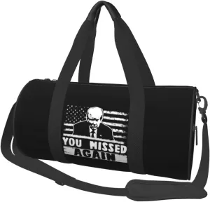 You Missed Again Duffel Bag Gym Bag Travel Sports Tote Large Foldable Beach Swim Yoga1
