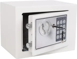 Yuanshikj Electronic Deluxe Digital Security Safe Box Keypad Lock Home Office Hotel Business Jewelry Gun Cash Use Storage (Silver 1)