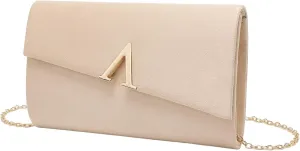 YYW Evening Clutch Purse Faux Suede Handbags Small Wedding Purses for Women Elegant Ladies Formal Crossbody Shoulder Bag