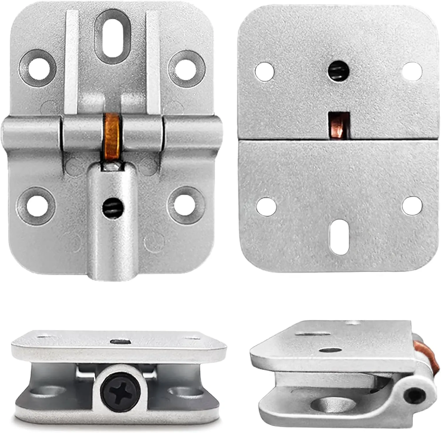 Zinc Alloy Adjustable Locking Hinges 180 Degree,Drop Leaf Table Hinge,with Copper Parts Torque Hinges,Desktop Docking Hinge 4 Pcs
