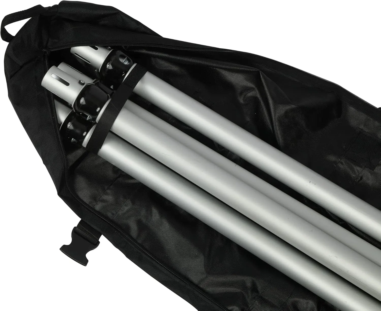Zippered Canvas Carry Bag Black for 6Ft Adjustable Uprights for Transporting or Trade Show